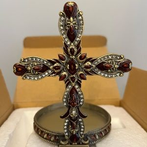 New Bombay Cross Pillar Candle Holder
